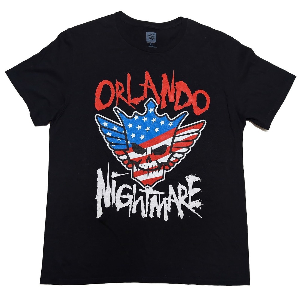 WWE Wrestling Orlando Nightmare Cody Rhodes T-Shirt Black XL ~ New Authentic